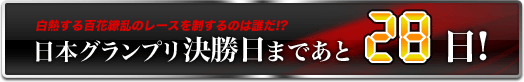 日本グランプリ決勝日まであと28日!