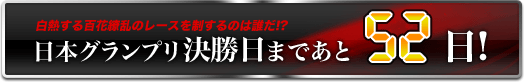 日本グランプリ決勝日まであと52日!
